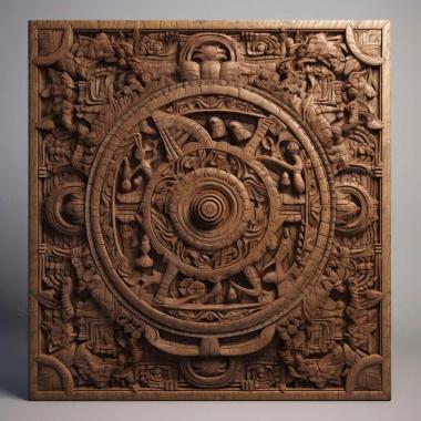 Patterns and decorations board 1 3d model